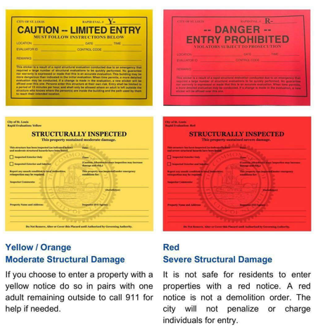 red and yellow stickers